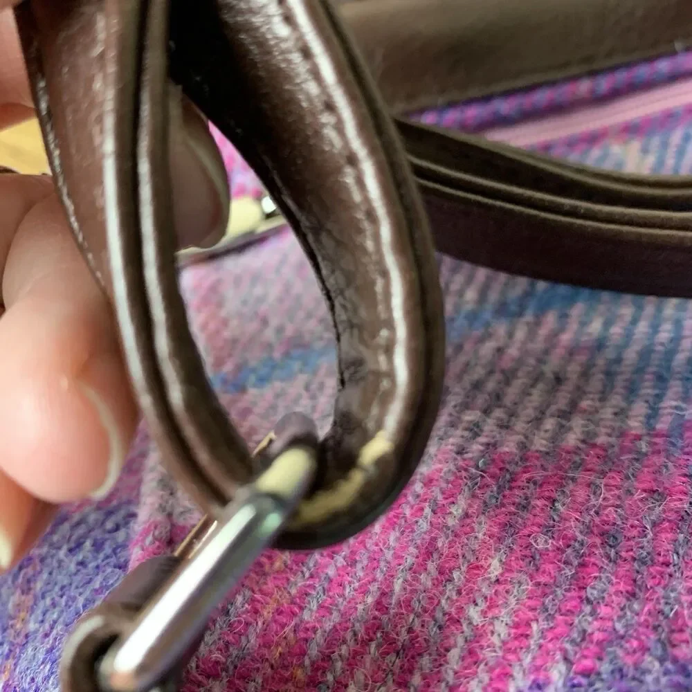 Harris Tweed Mini Backpack Glen Appin of Scotland Plaid Wool Adjustable READ